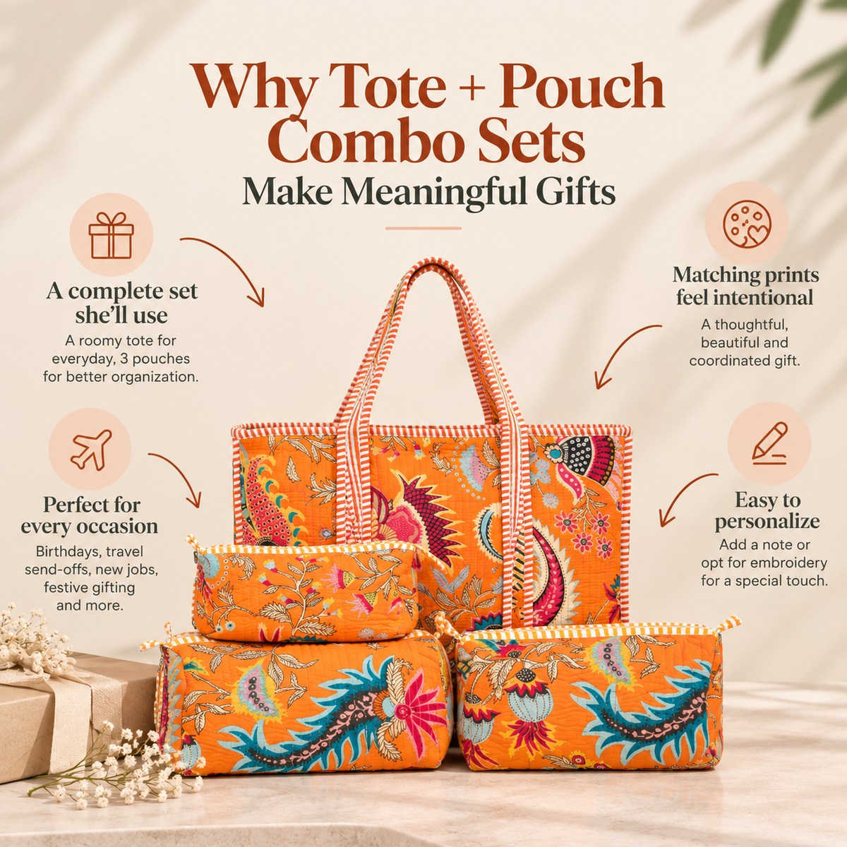 Why Tote + Pouch Combo Sets Make Meaningful Gifts