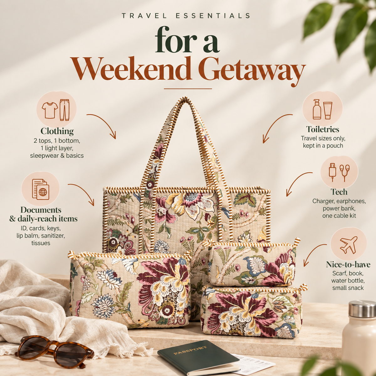 Travel Essentials for a Weekend Getaway