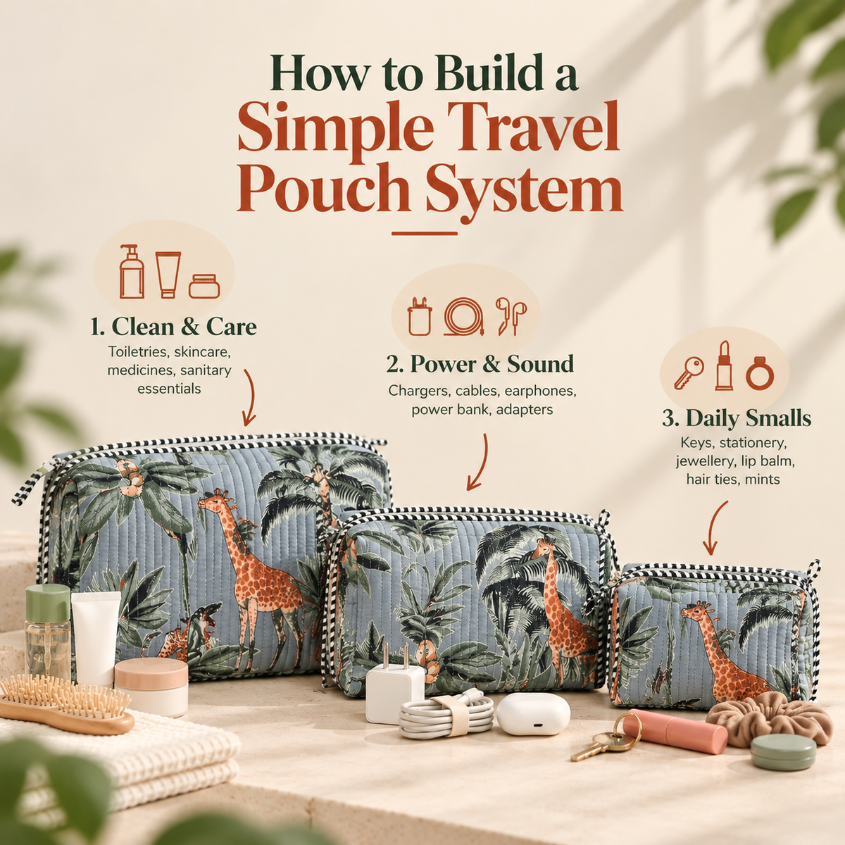 How to Build a Simple Travel Pouch System