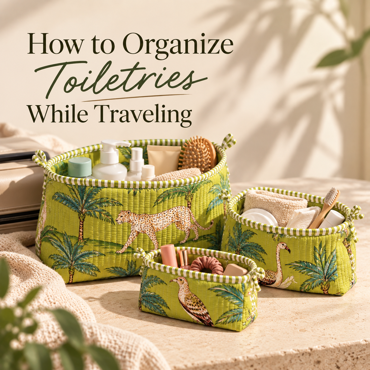 How to Organize Toiletries While Traveling