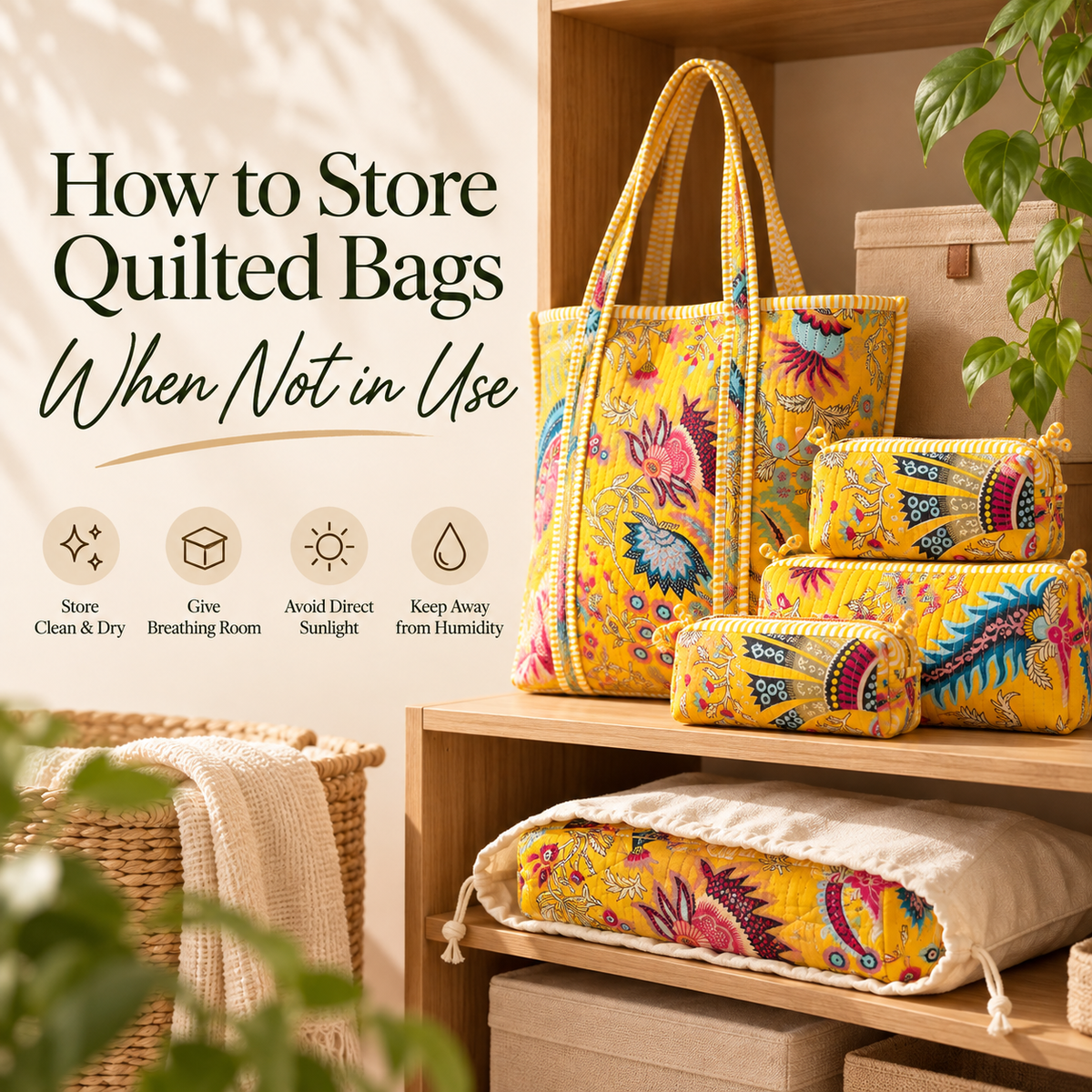 How to Store Quilted Bags When Not in Use