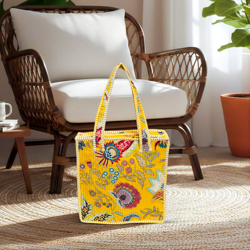 Quilted Cotton Tote Bags (12*12)