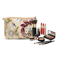 Beige Botanica Quilted Cotton Pouch Set of 3 thumbnail 4
