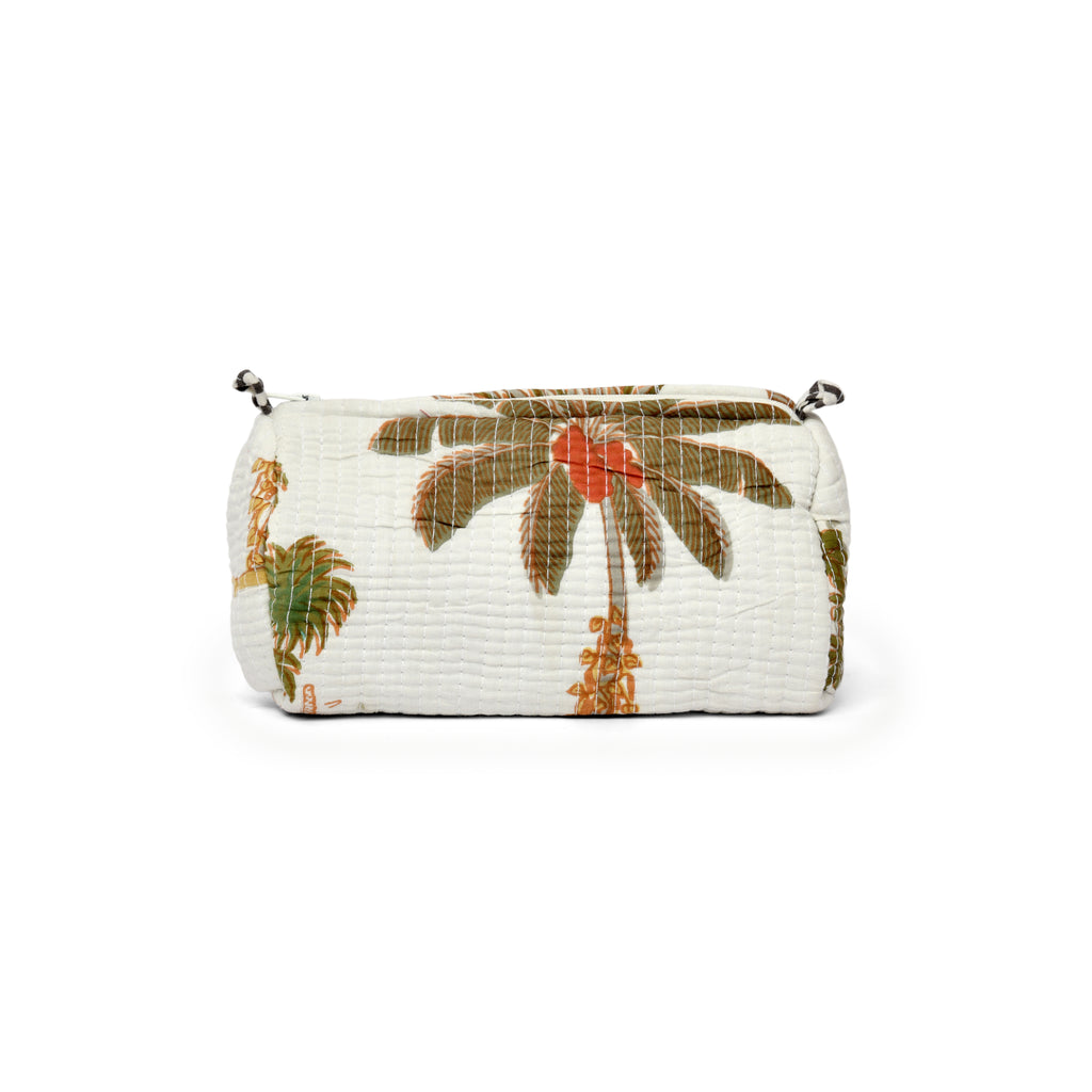 Travel Toiletry Bag – Unisex Makeup & Shaving Kit Organizer with Handle – Multipurpose Cosmetic Pouch for Travel & Storage (White Floral)