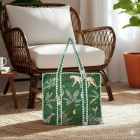 Green Jungle Quilted Cotton Tote Bag (12x12) thumbnail 2