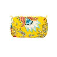 Yellow Floral Quilted Cotton Pouch Set of 3 thumbnail 7