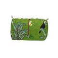 Travel Toiletry Bag – Unisex Makeup & Shaving Kit Organizer with Handle – Multipurpose Cosmetic Pouch for Travel & Storage (Green Jungle)