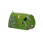 Premium Quilted Tote Bag with Matching Pouches Combo Set – Durable, Lightweight, Multipurpose Bag for Travel, Office & Daily Essentials (Green Jungle)