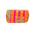 Travel Toiletry Bag – Unisex Makeup & Shaving Kit Organizer with Handle – Multipurpose Cosmetic Pouch for Travel & Storage (Orange Tiger)