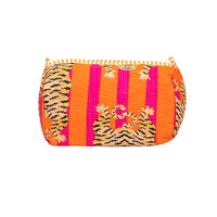 Orange Tiger Quilted Cotton Pouch Set of 3 thumbnail 7
