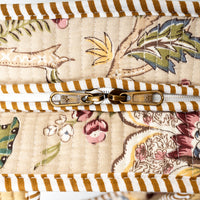 Beige Botanica Quilted Cotton Tote Bag (12x12) thumbnail 6
