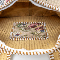 Beige Botanica Quilted Cotton Tote Bag (12x12) thumbnail 5