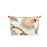 Beige Peacock Quilted Cotton Pouch Set of 3 thumbnail 7